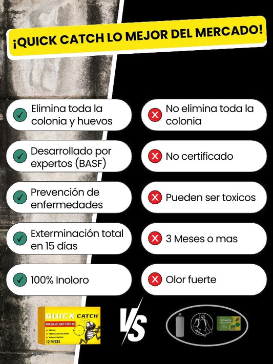 Quick Catch™: Cebo 100% Efectivo para Exterminar Cucarachas
